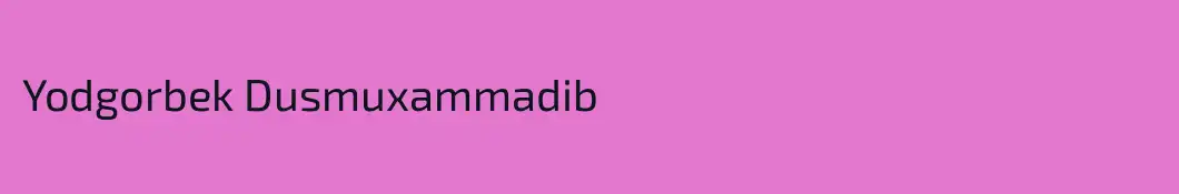 Yodgorbek Dusmuxammadib